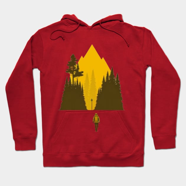 Go Outside, hiking, nature, camping, outdoors, Hoodie by ThatSimply!